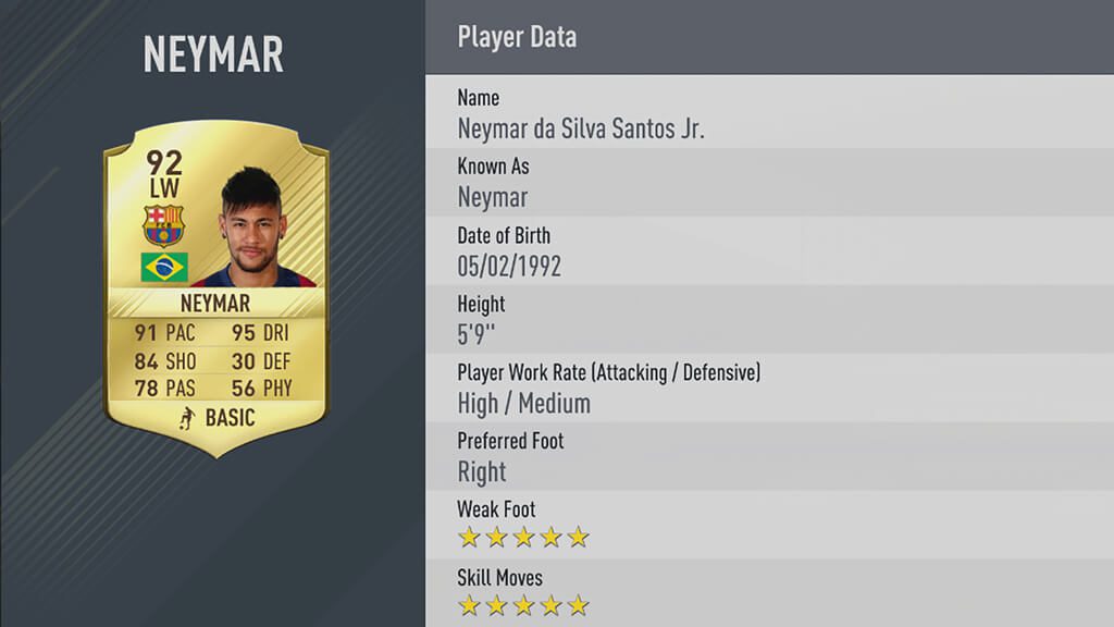 Neymar FIFA17