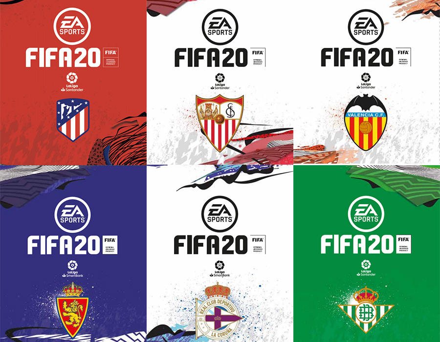 Las portadas alternativas de LaLiga (menos el Barça) para FIFA 20