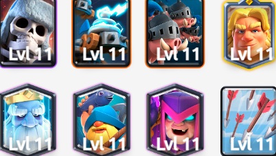 Deck of royal pigs in Clash Royale