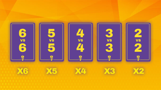 nuevas tarjetas kings league 6x6 5x5 4x4 3x3 2x2
