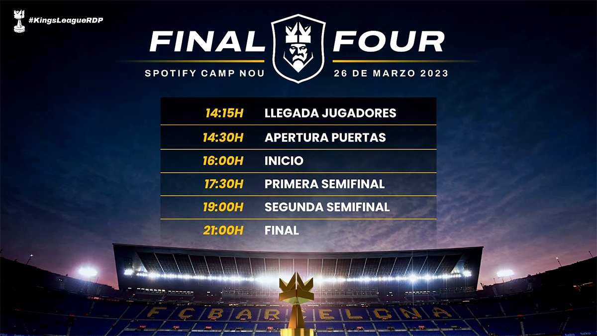 schedules and where to see the semifinals and final of the Camp Nou